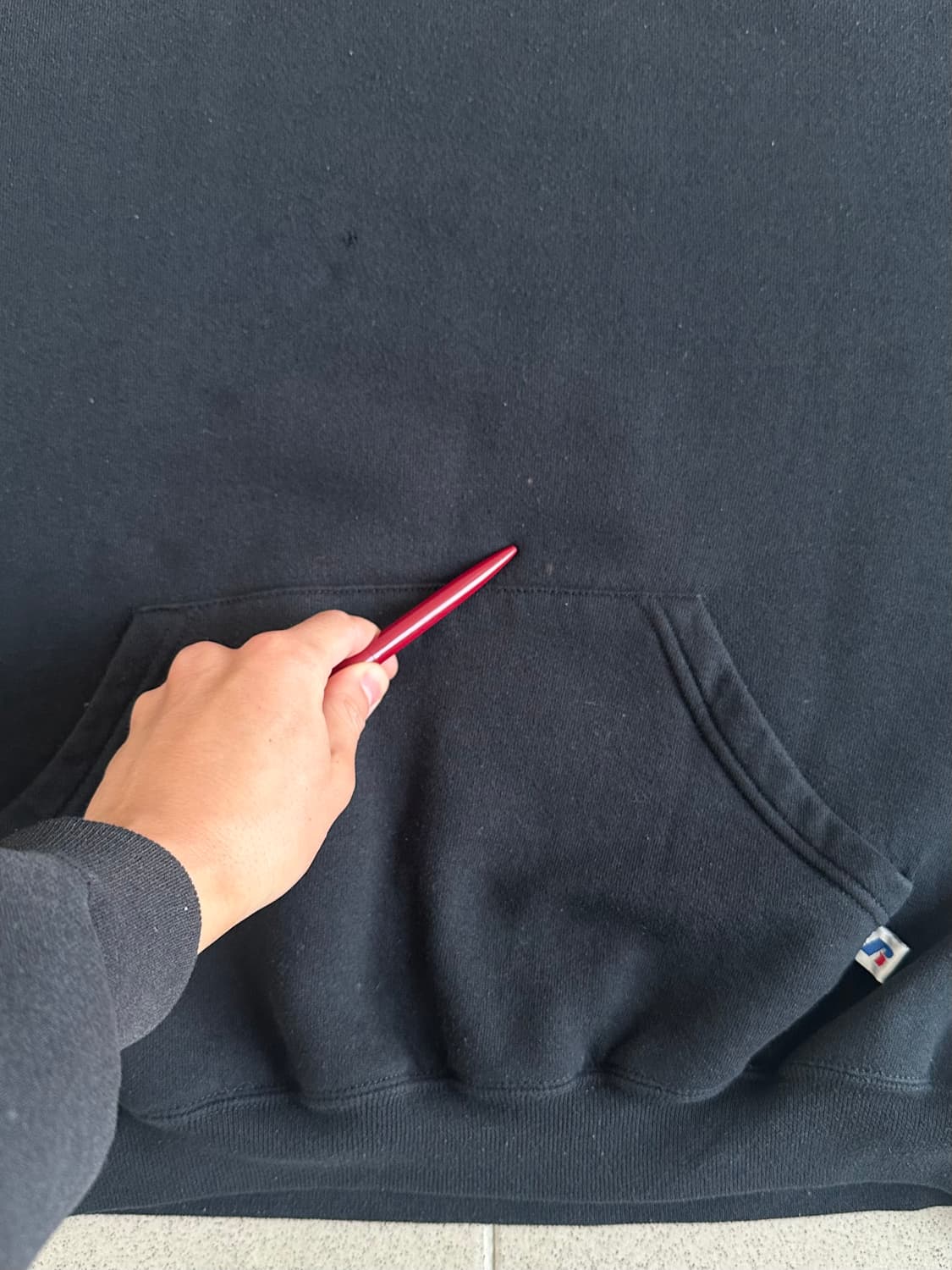 00s 빈티지 러셀 후드 블랙 XXL 상품이미지5