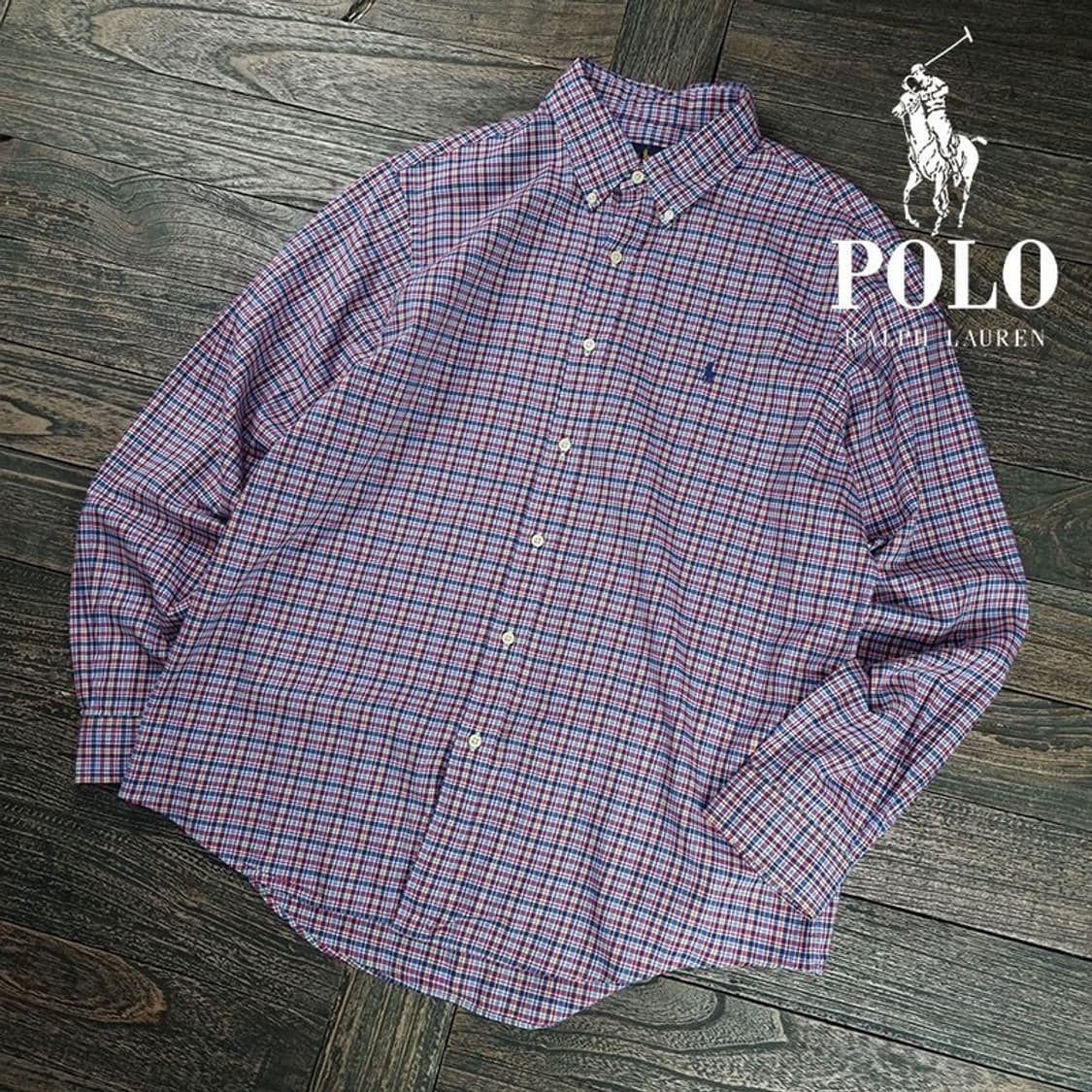[폴로 랄프로렌] 포니 로고 자수 체크 셔츠 M19592 상품이미지1