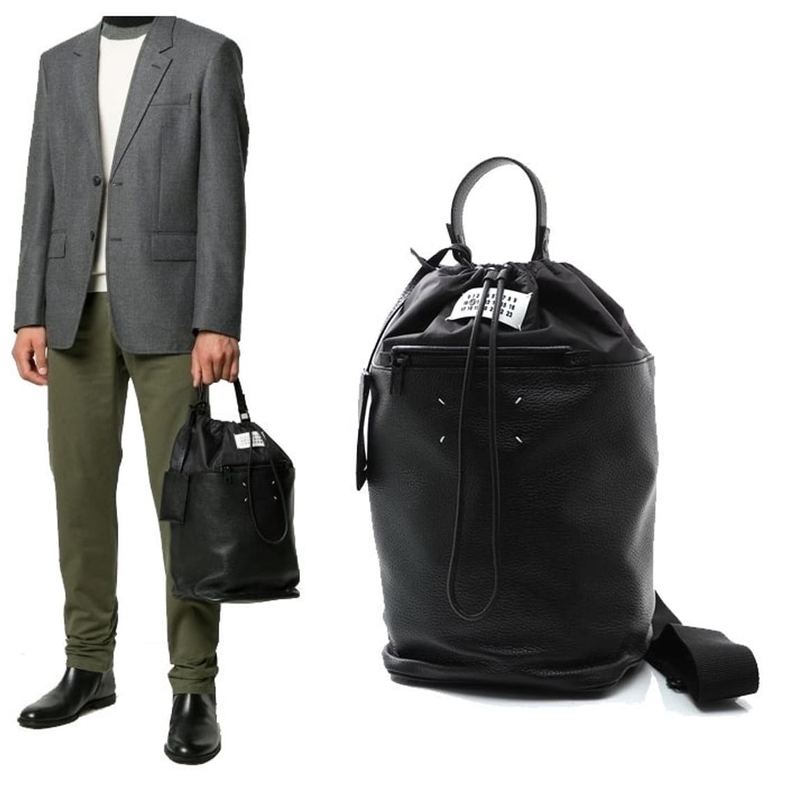 maison margiela 20FW 레더 버킷백 상품이미지1