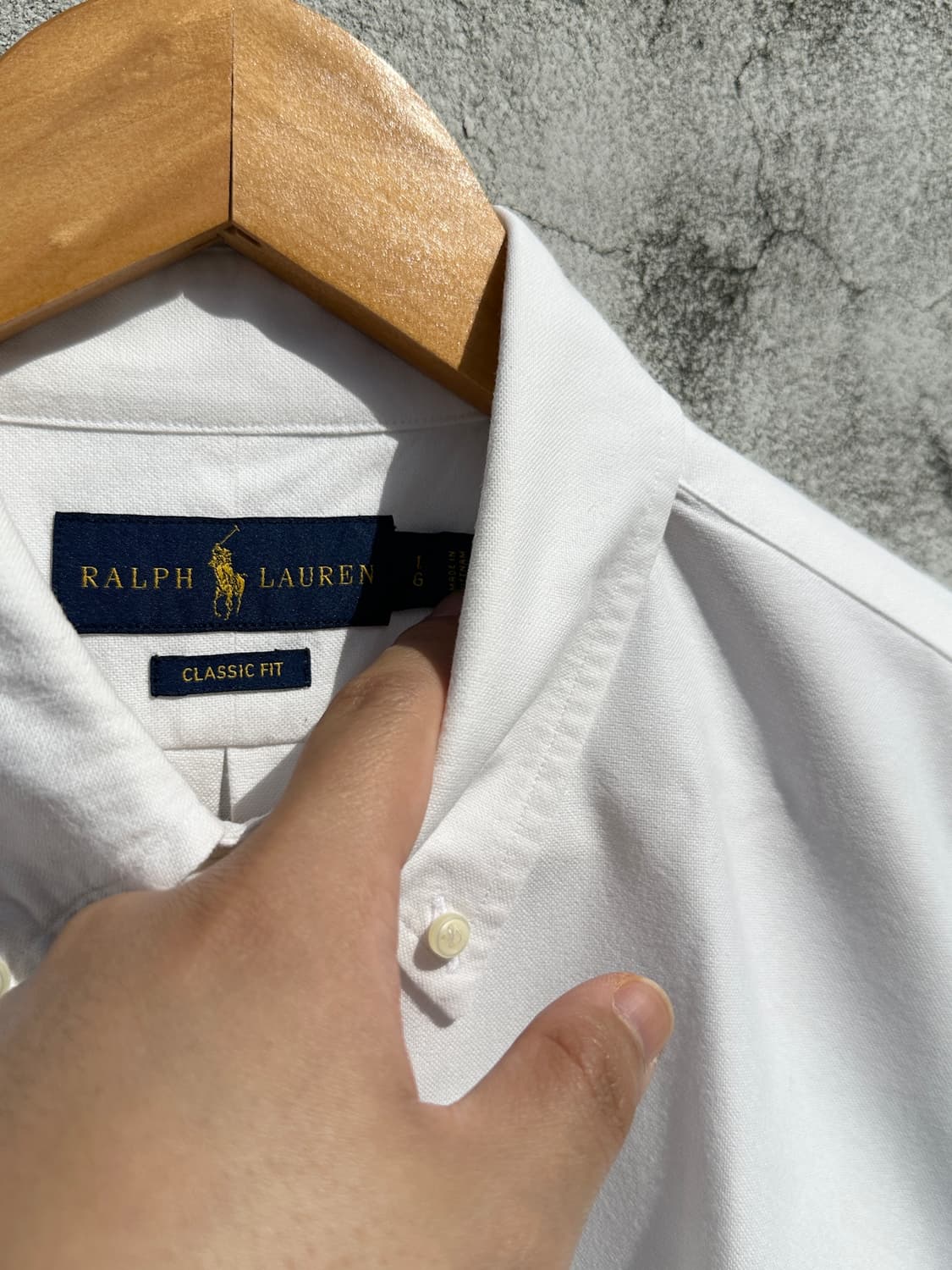 [2XL] 폴로 랄프로렌 화이트 옥스포드 셔츠 상품이미지3