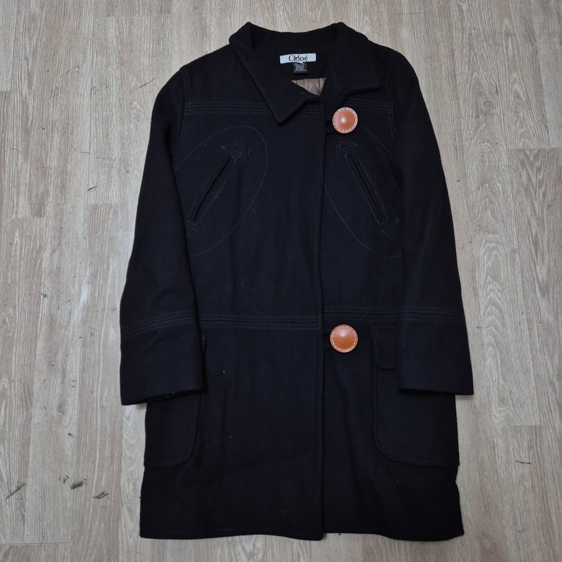 끌로에 빈티지 여성 클래식 울 더플 코트 36(구55) 상품이미지1