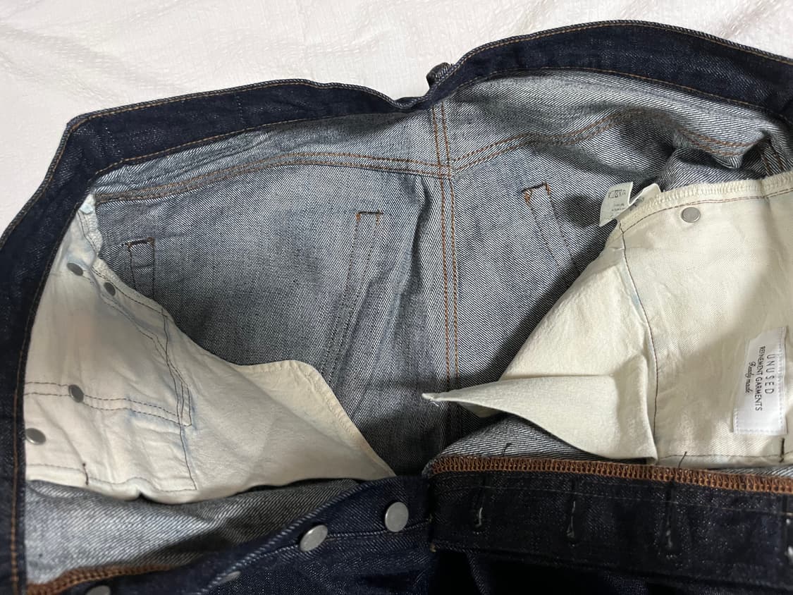 (3)언유즈드 UNUSED 원워시 데님 팬츠 상품이미지9