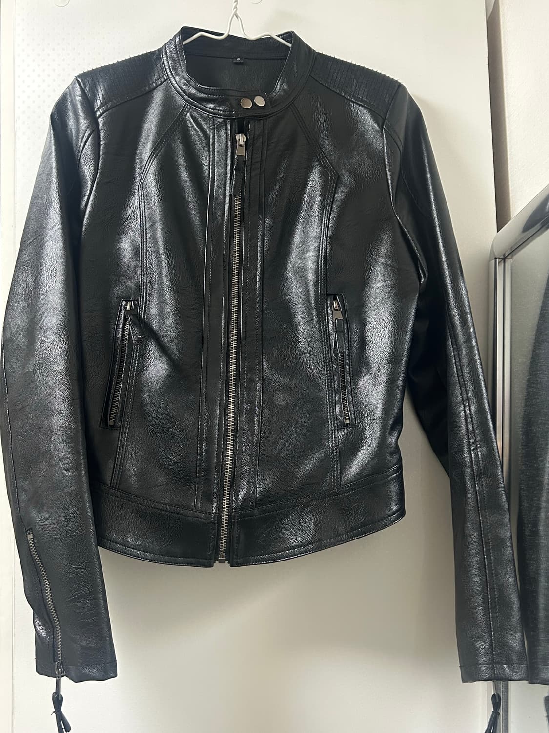 slim fit leather jacket 상품이미지3