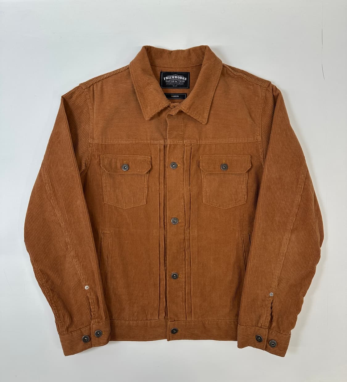 프리즘웍스 코듀 트러커 자켓M 브라운 상품이미지2