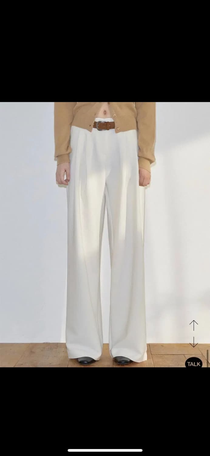 ODS GAVE WOOL SLACKS - 크림 L 상품이미지5