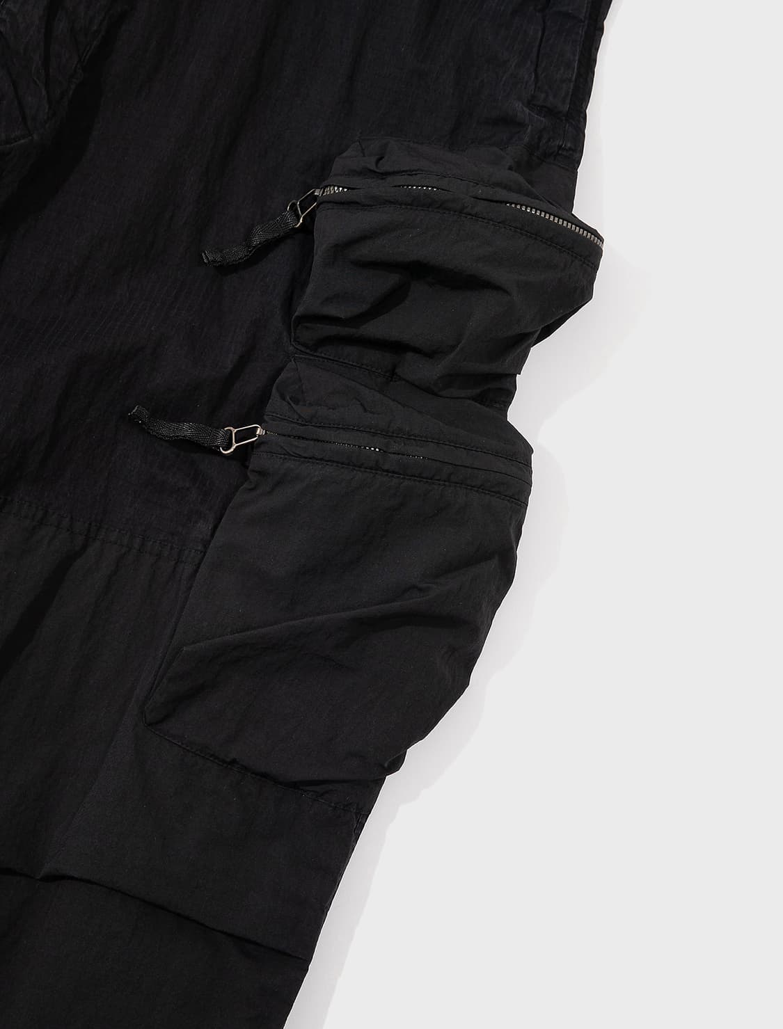 (새상품) 네멘 라이즈 멀티포켓 파라슈트 팬츠 잉크 블랙 상품이미지3