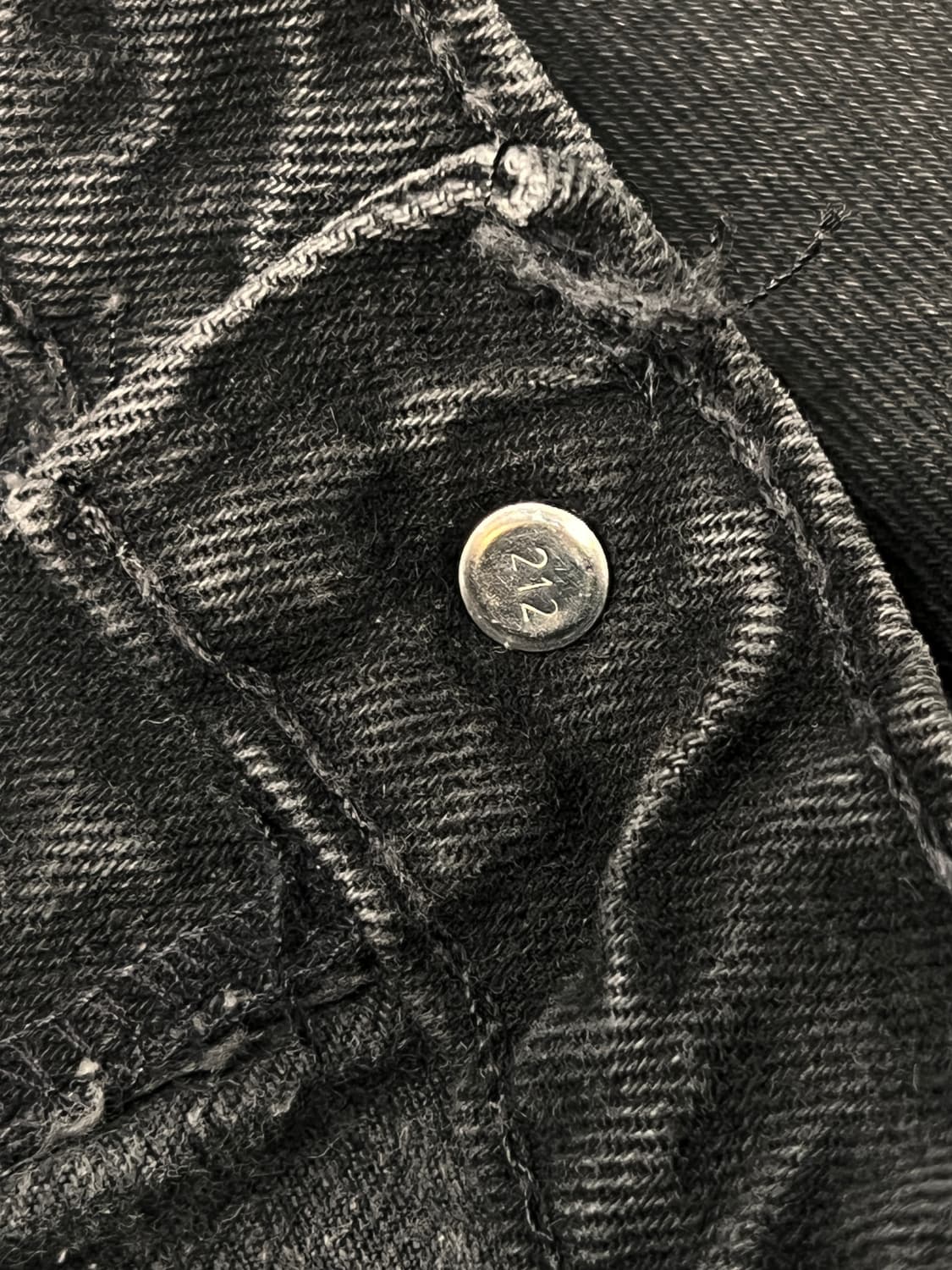 90‘s 리바이스506 오랜지텝 블랙진 상품이미지4