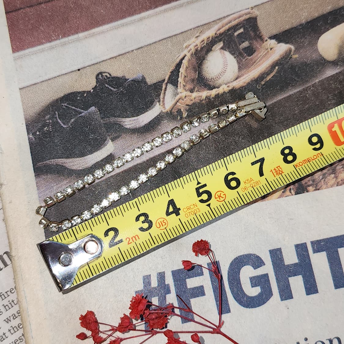 90s 프랑스 빈티지 쥬얼리 데일리 하이라이트 큐빅 팔찌 상품이미지4