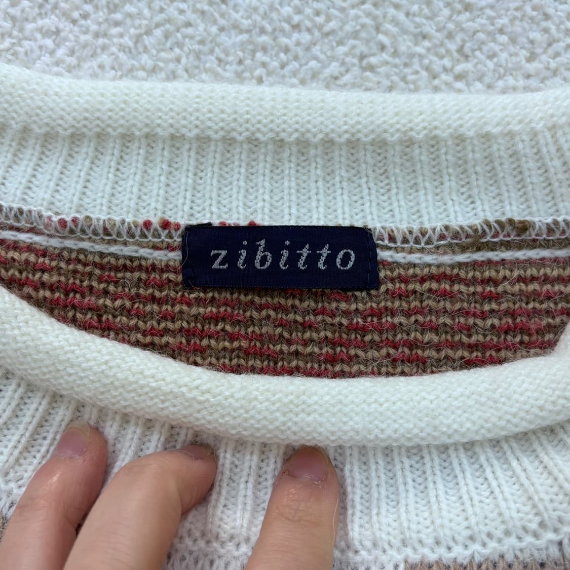 실측확인 Zibitto 캐주얼 니트 0320E 상품이미지3