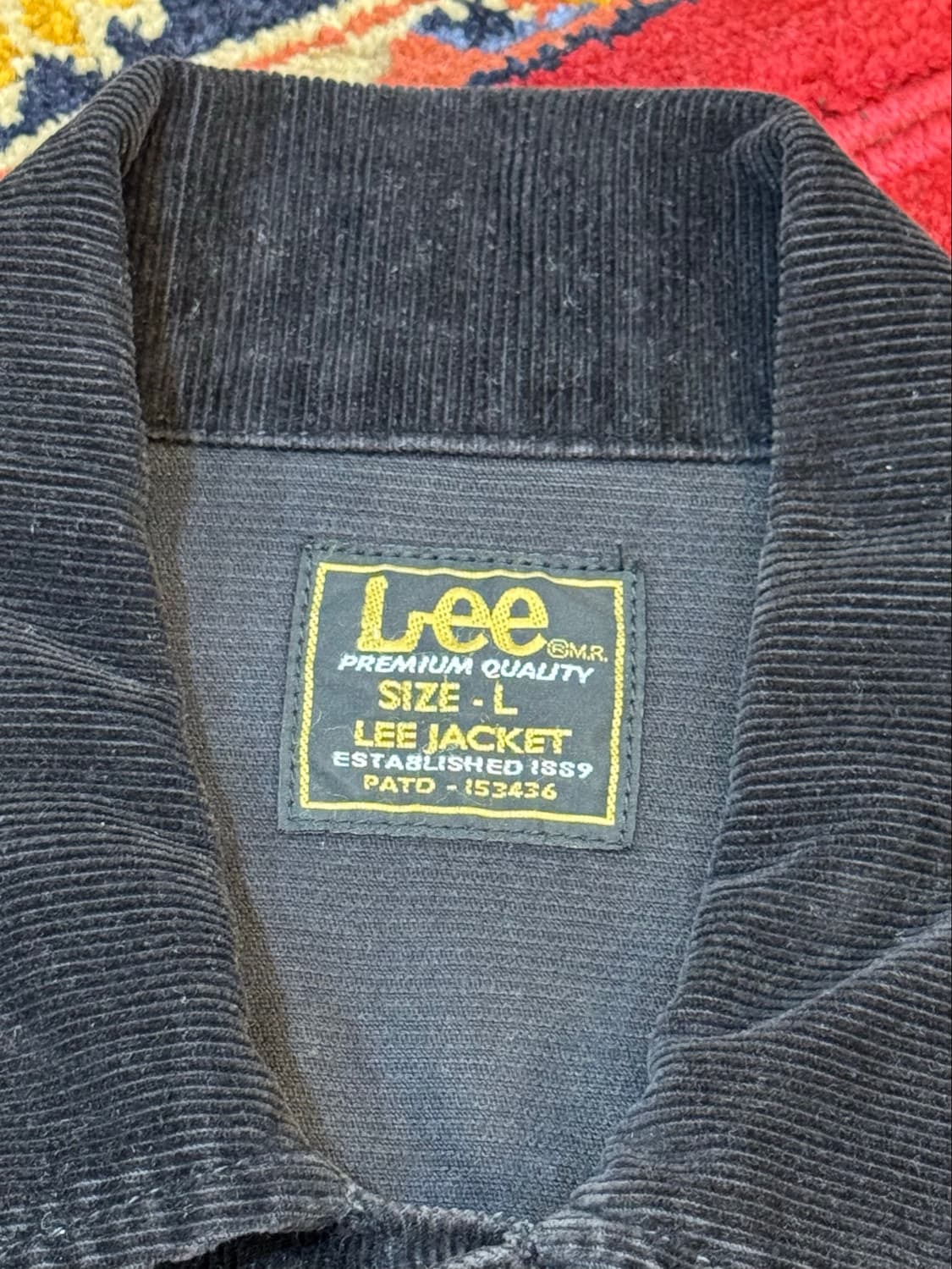 90s 빈티지 Lee 코듀로이 라이더 트러커 자켓 L 상품이미지3