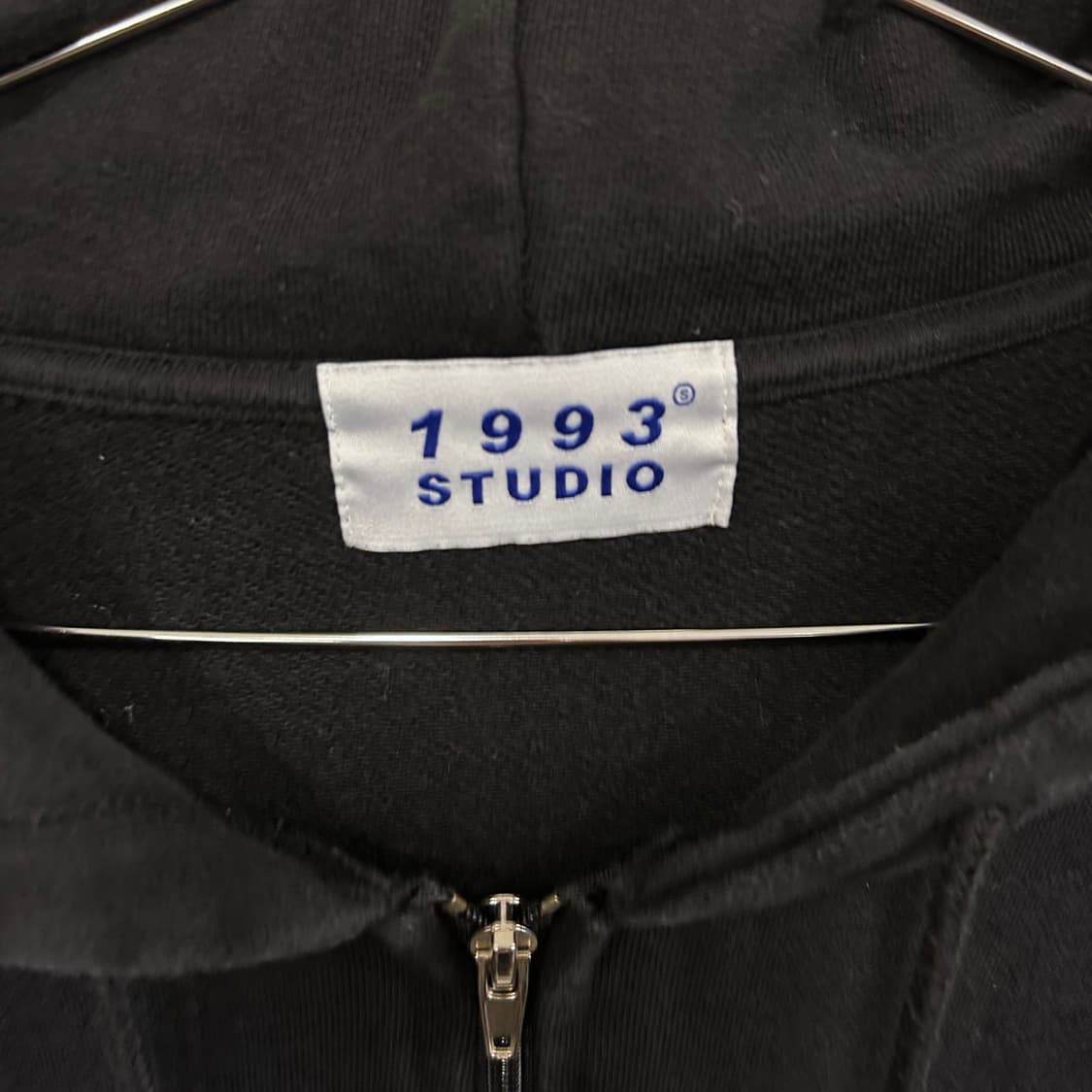 1993스튜디오 빅로고 헤비코튼 배색 후드집업 상품이미지3