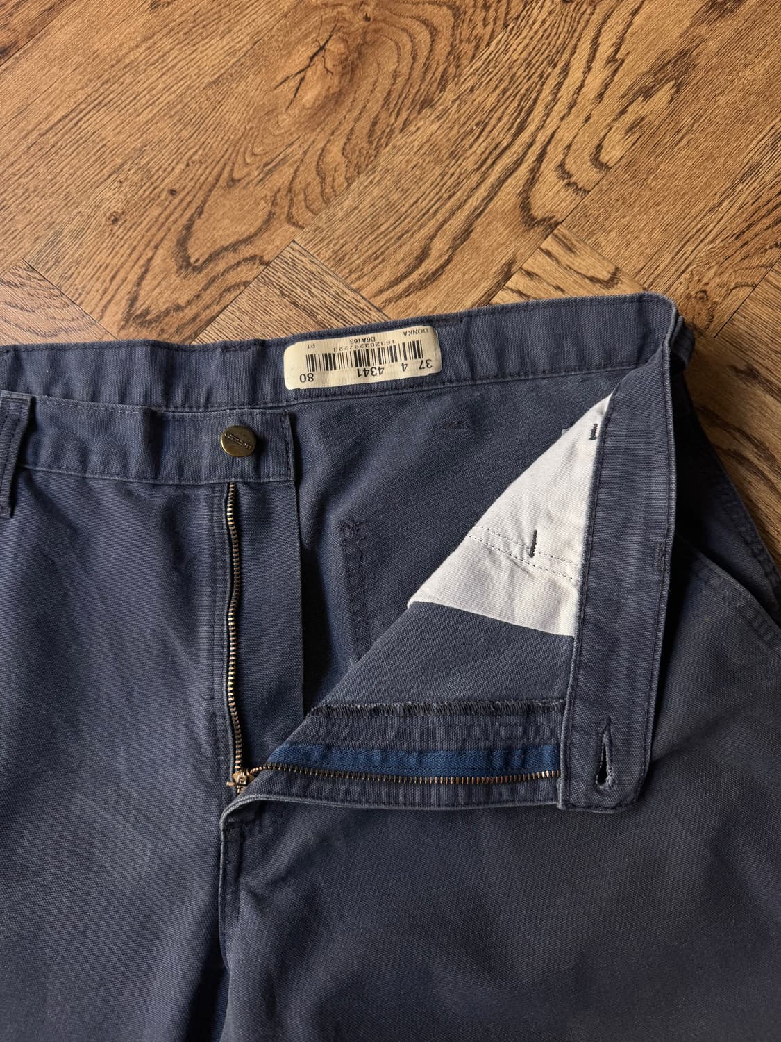 [34]칼하트 USA 빈티지 워싱 미드나잇 네이비 싱글니 카펜터 워크팬츠 상품이미지3