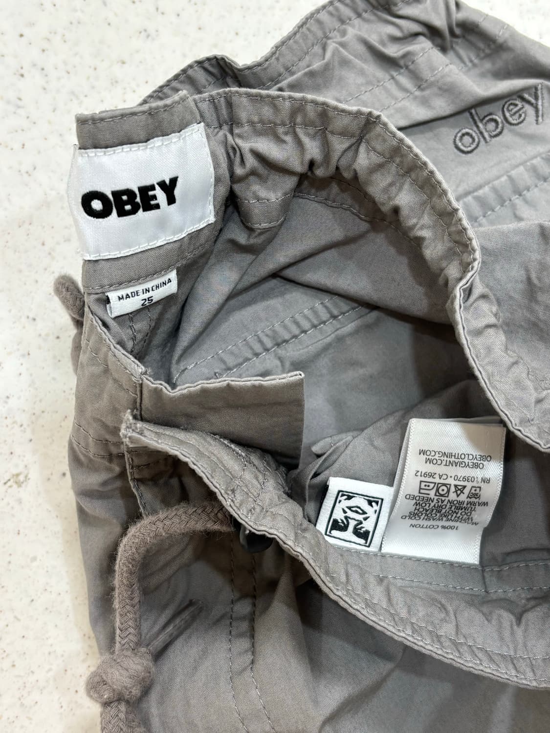Obey 오베이 우먼 패러슈트 팬츠 (24-28가능) / 그레이 상품이미지6