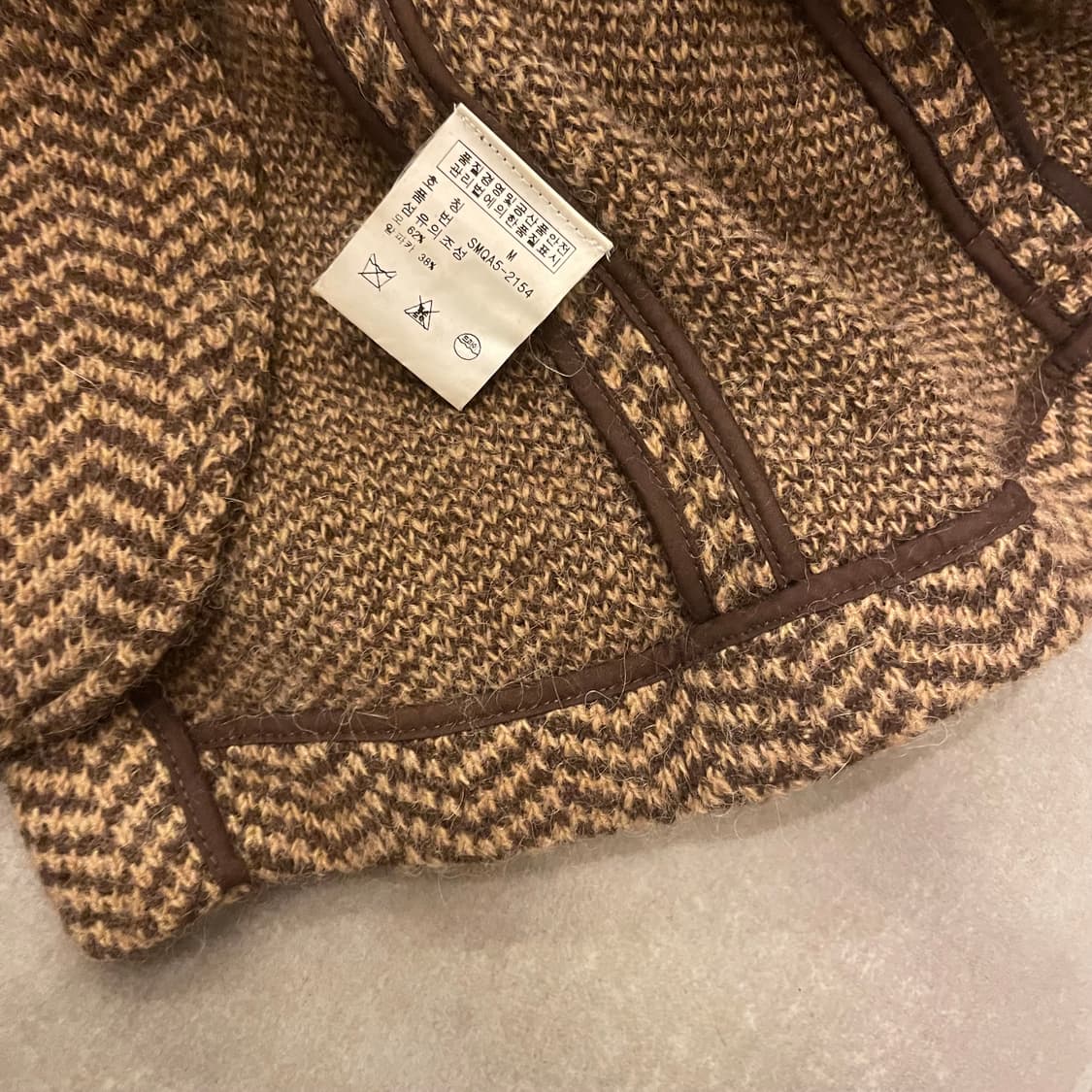 폴로 알파카 니트자켓 상품이미지4