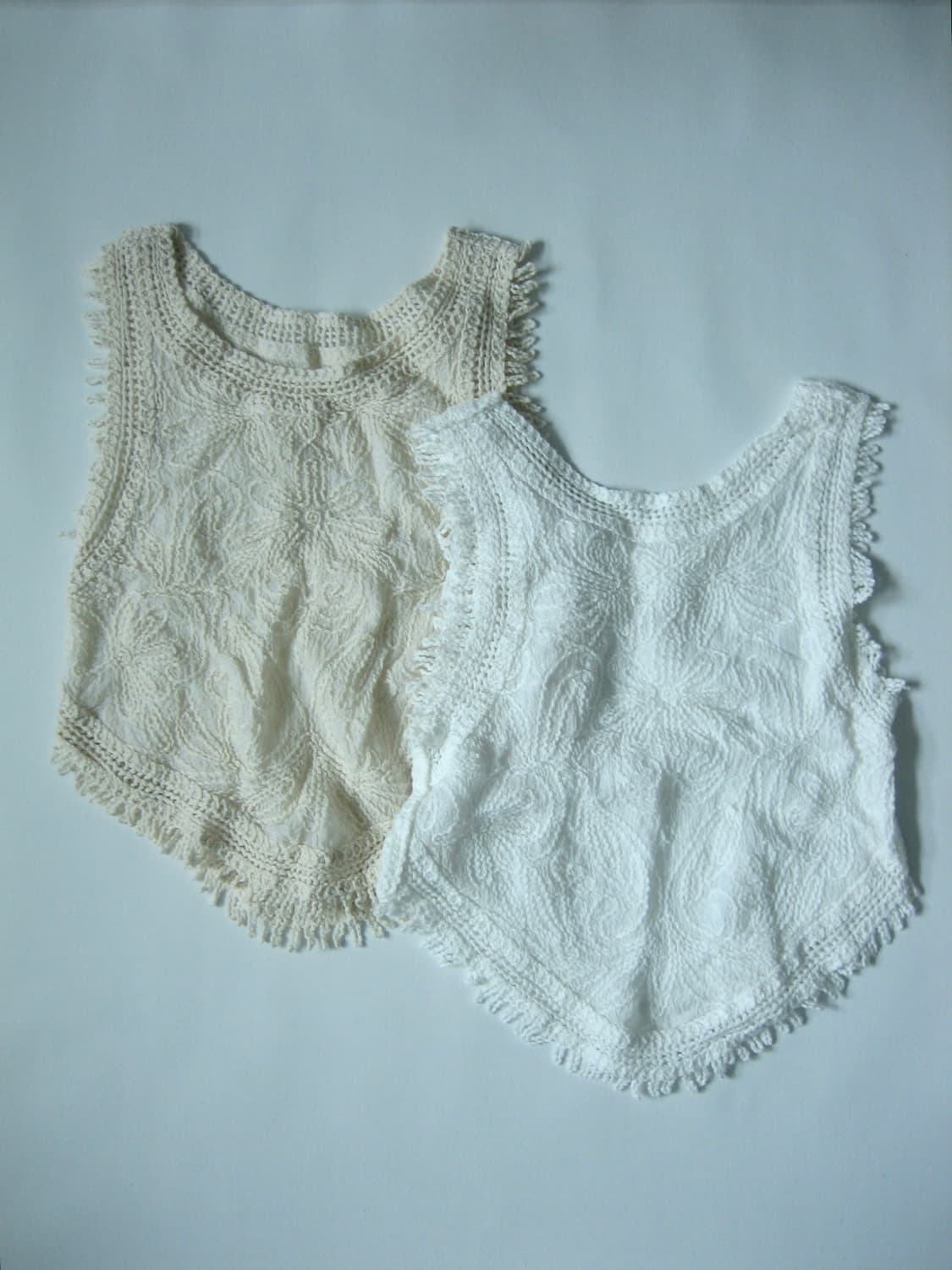 [Vintage] Crochet Lace Froral Tank Top 상품이미지1
