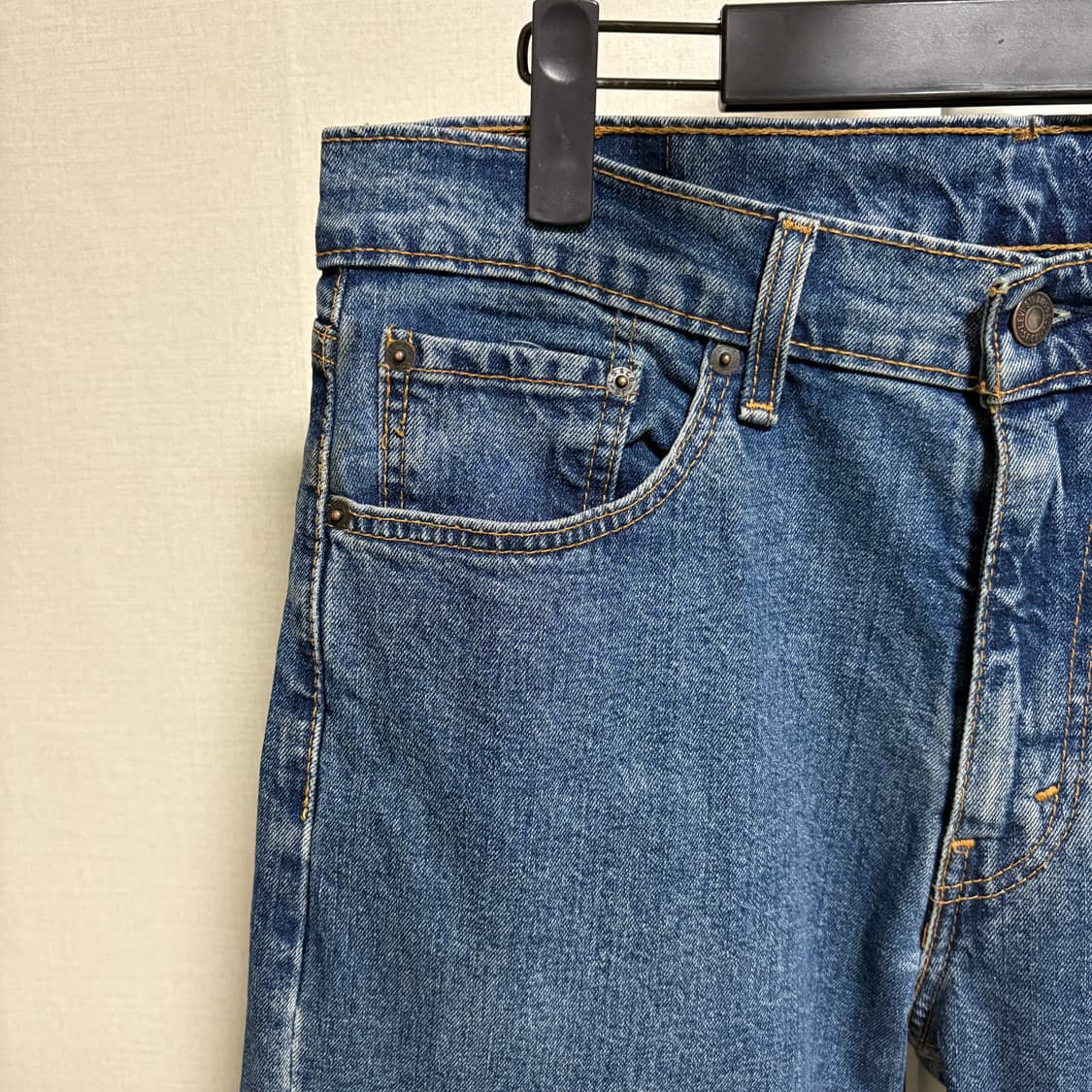 리바이스 505 레귤러 스트레이트 데님팬츠 / W33, L32 상품이미지4
