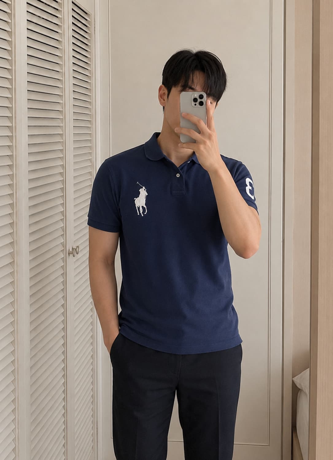 신형 QR 폴로 랄프로렌 네이비 빅포니 반팔 카라티
 상품이미지4