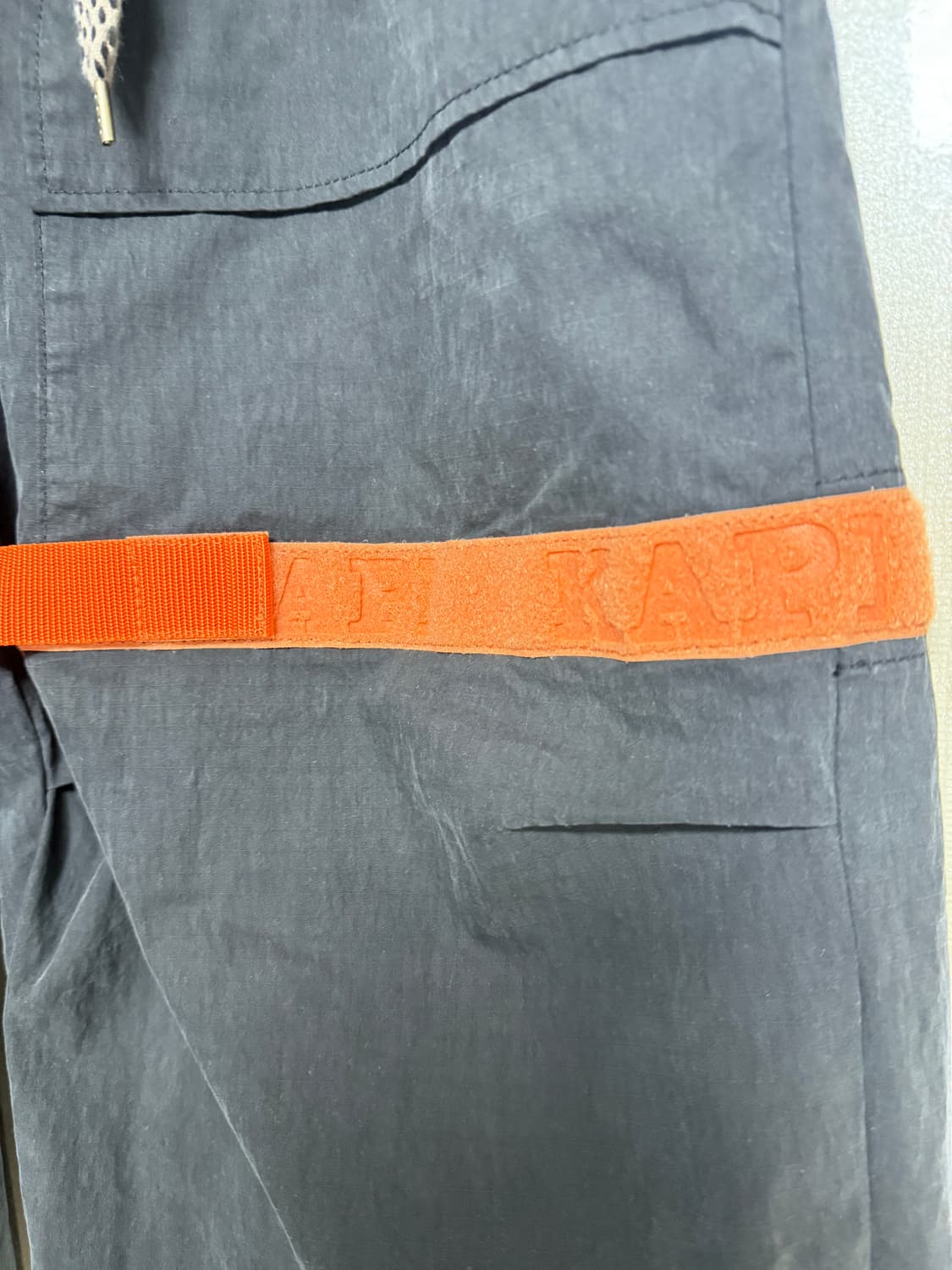 캐피탈 립스탑 누벨 셔틀 팬츠 블랙 오렌지 2사이즈 상품이미지5