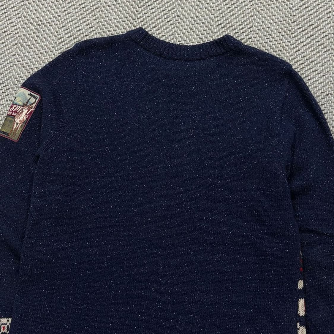 지프 패턴 라운드넥 니트 v2354 상품이미지4