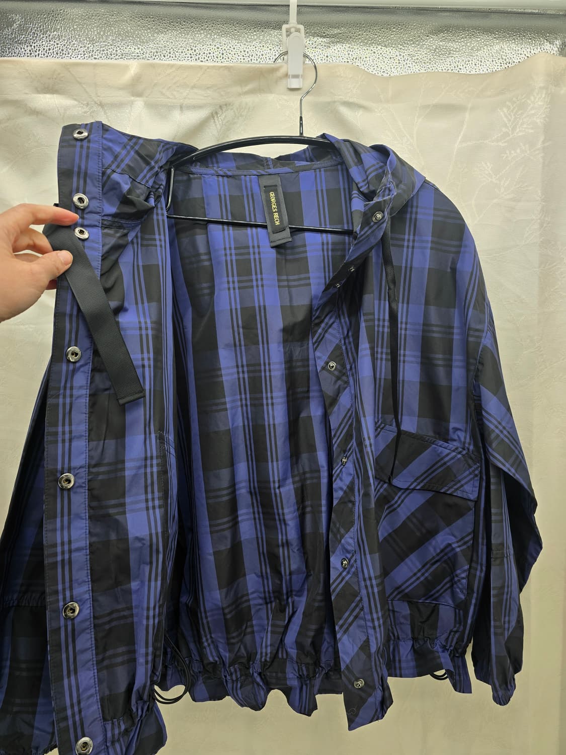 조르쥬 레쉬 체크 후드 바람막이 L 상품이미지9