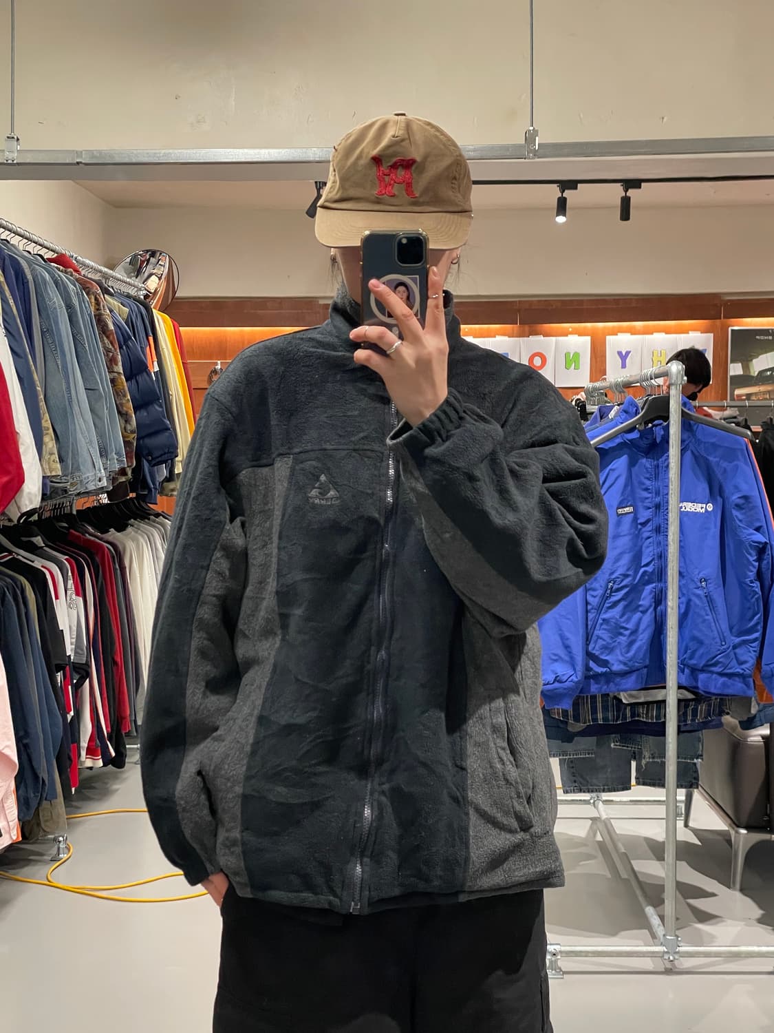 빈티지 리버시블 플리스 바람막이 자켓  상품이미지2