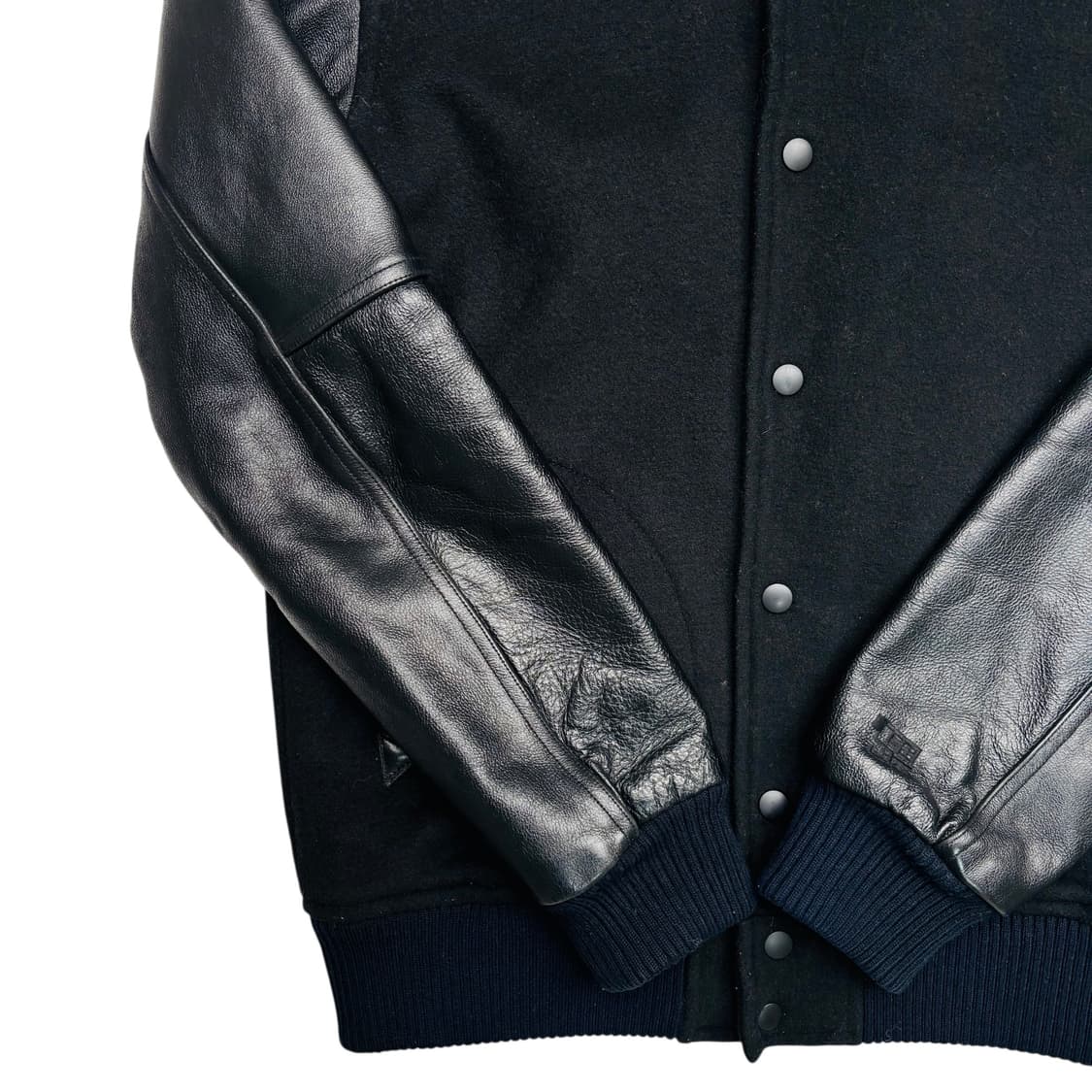 일본 빈티지 스페이드 음각 울 레더 바시티 자켓 L 상품이미지3
