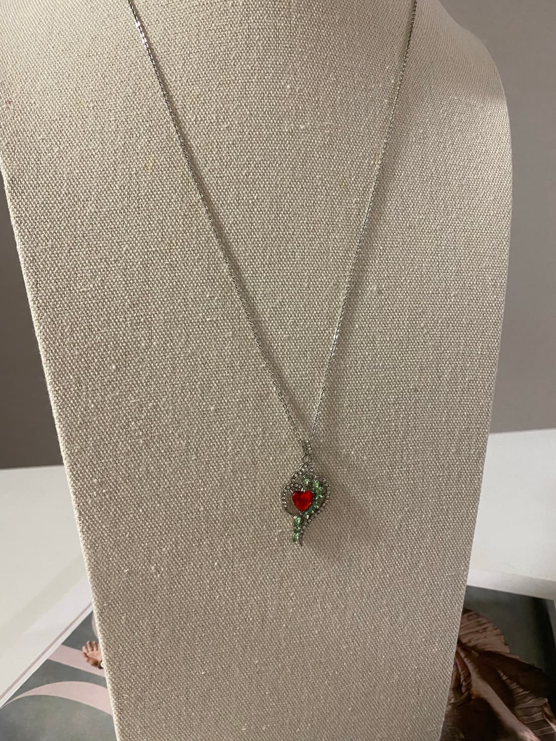 하트 큐빅 목걸이 상품이미지4