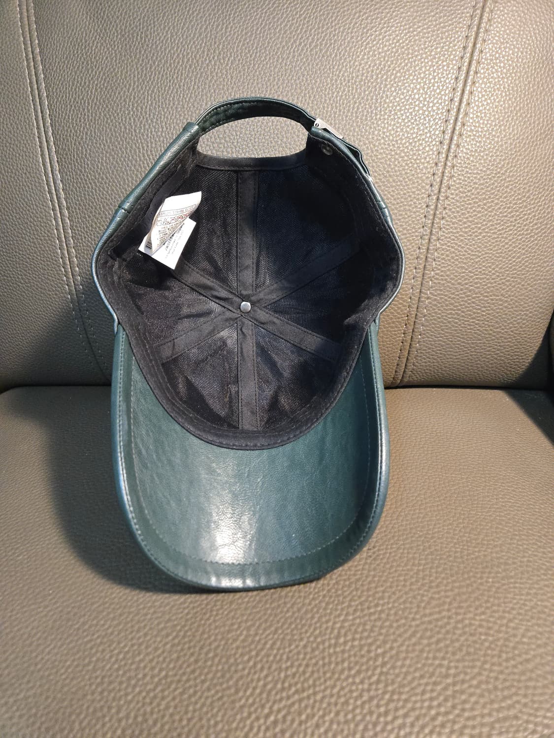 준지 청록색 레더 봍캡 상품이미지7