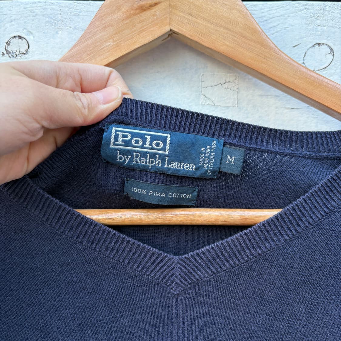 Polo 폴로 피마코튼 브이넥 니트 상품이미지3