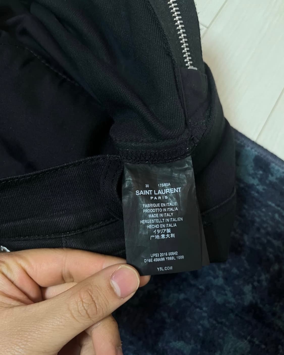 생로랑 16ss 레더패널진 30 상품이미지5