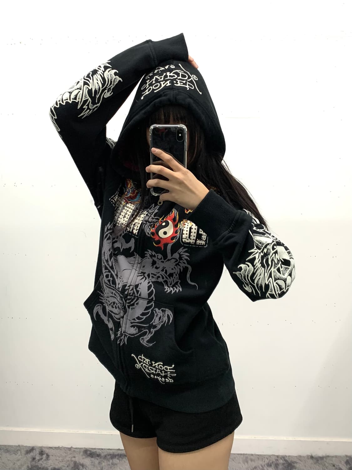 Ed hardy(by. Christian audigier) 후드집업 상품이미지1