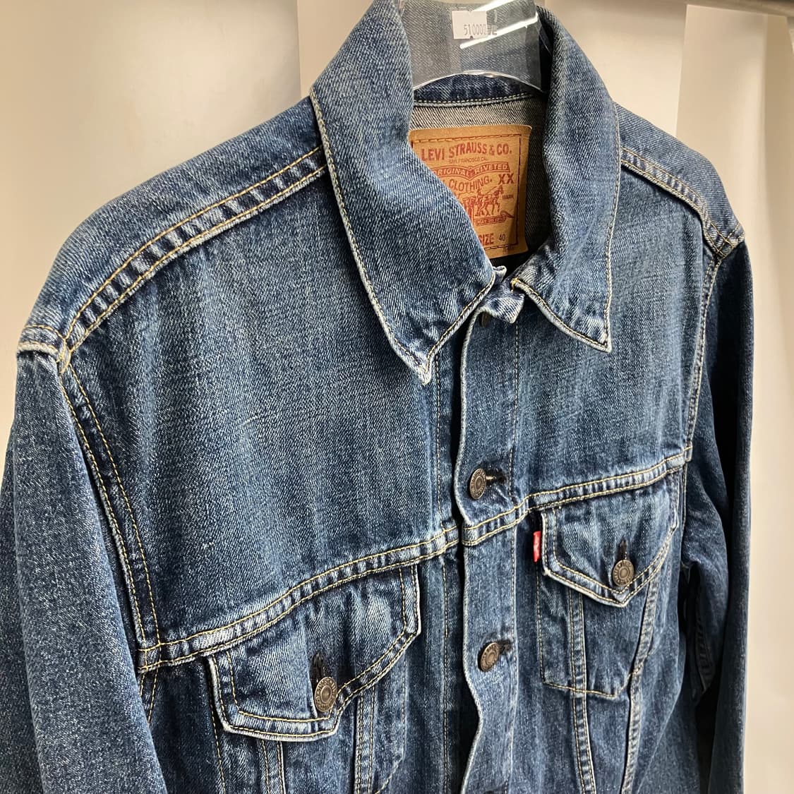 90's 리바이스 557 빅E 데님 자켓 40 상품이미지4