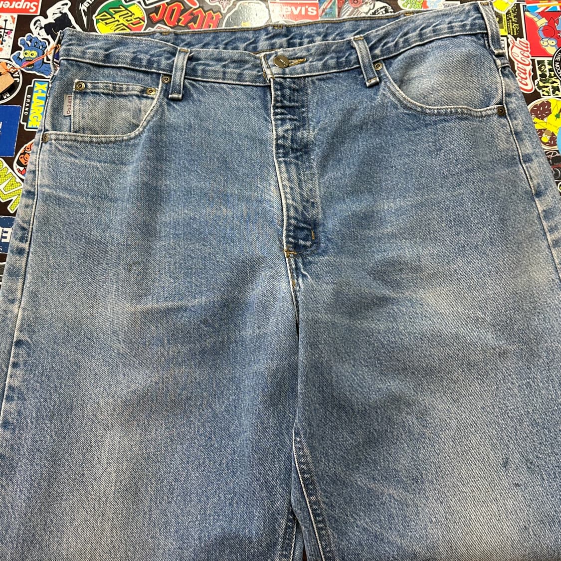 칼하트 블루 진 데님 팬츠 B17-DST 38 상품이미지5