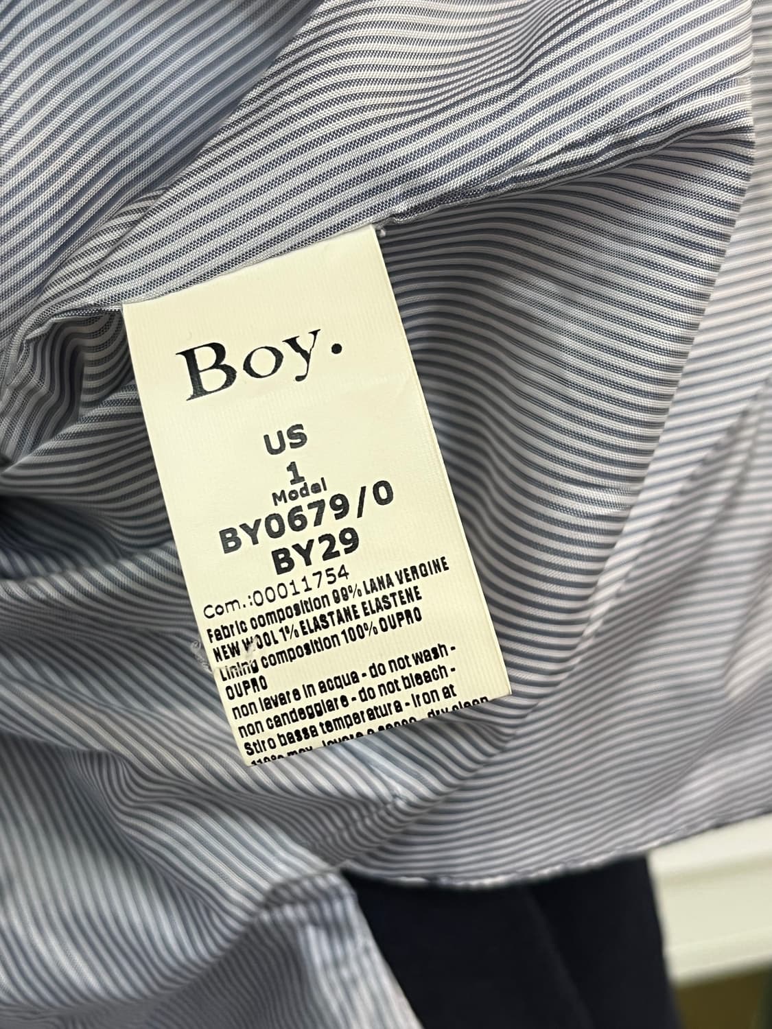 Boy BAND OF OUTSIDERS 울혼방 금장 더블 블레이저 1 상품이미지5