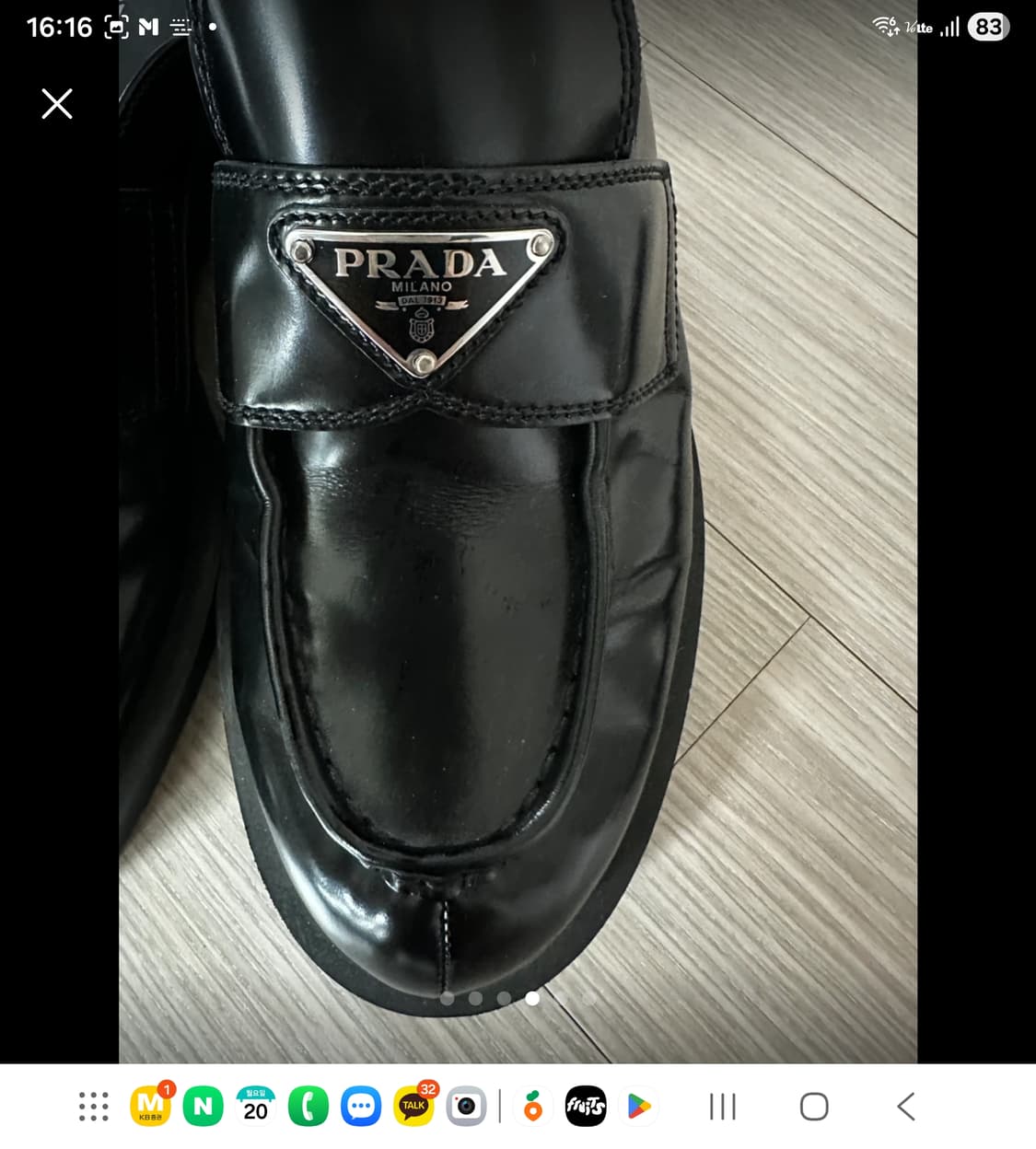 프라다 브러시드 뮬 상품이미지2