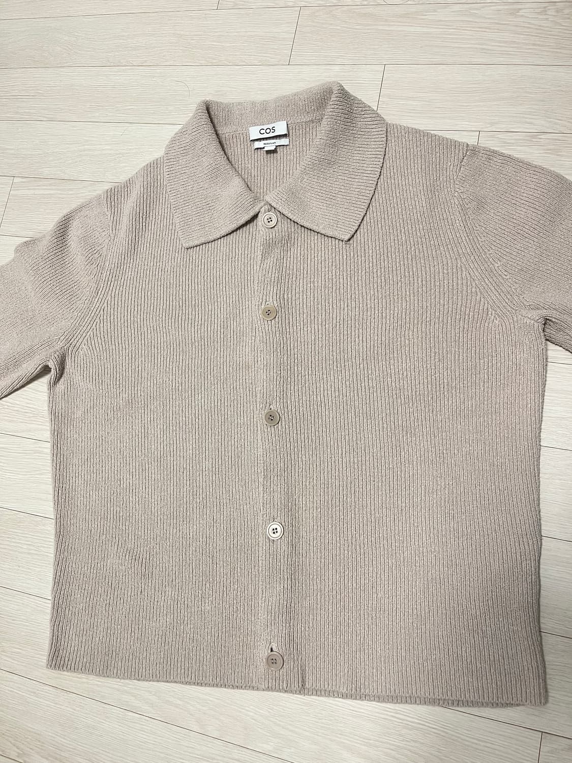 코스 COS 부클레 가디건 베이지 xl 상품이미지1