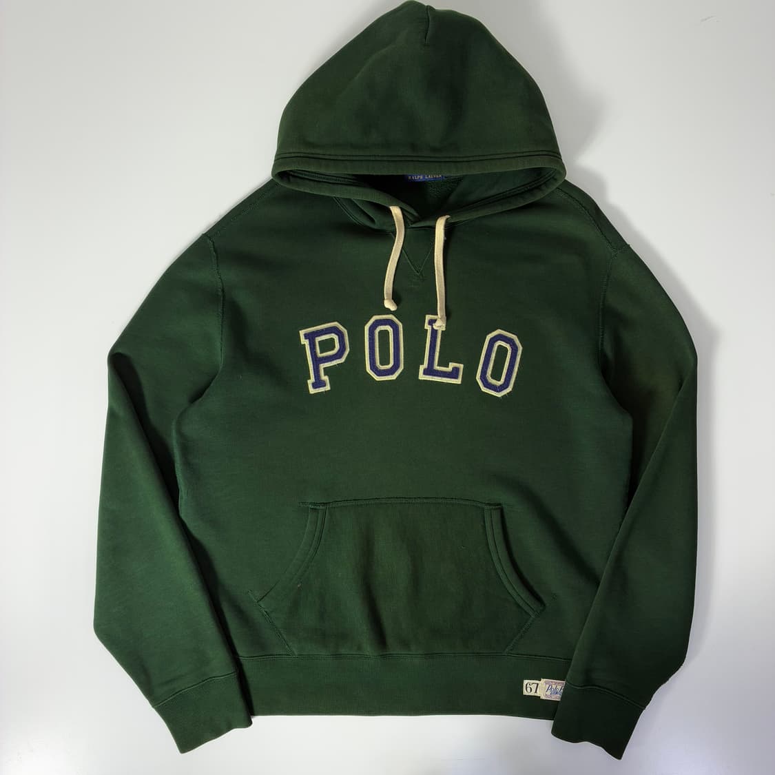 Polo 폴로 랄프로렌 딥그린 신형Polo 스펠 자수 후드티 상품이미지1