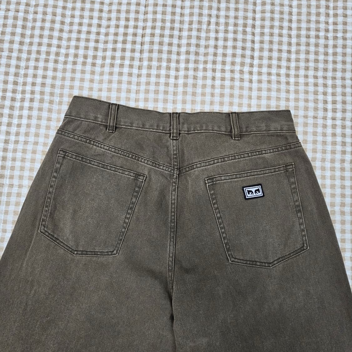 오베이 와이드 면바지 남자32 상품이미지7