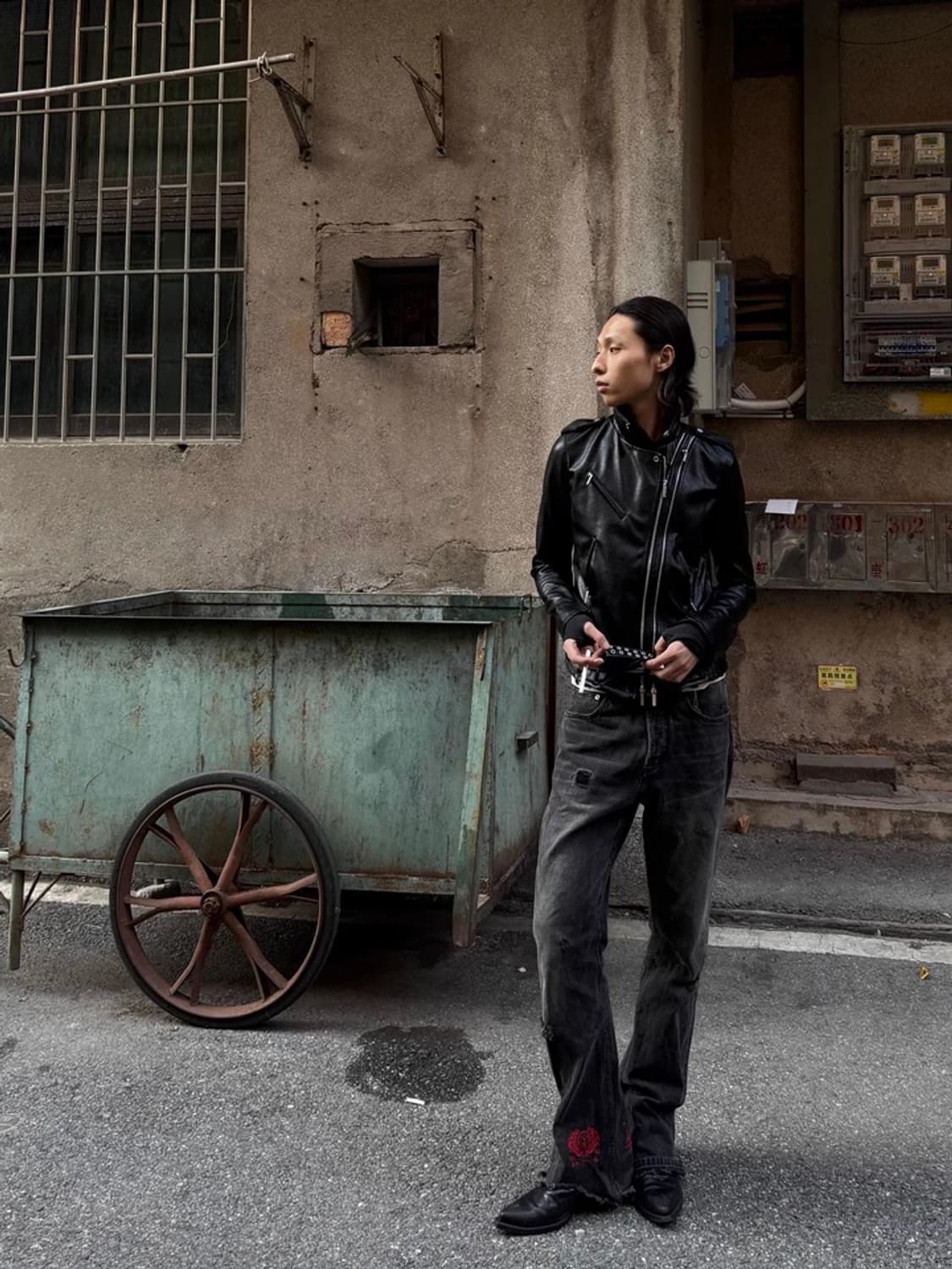 noEmosen Slim-fit leather(새상품/해외구매대행) 상품이미지5