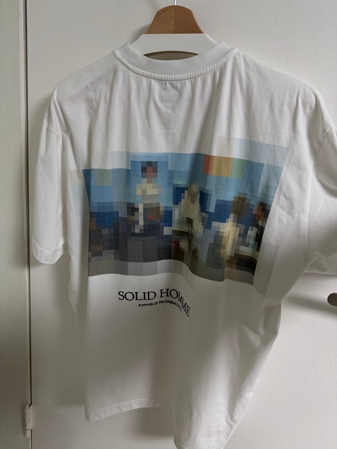 솔리드옴므 모자이크 반팔 티셔츠 상품이미지1