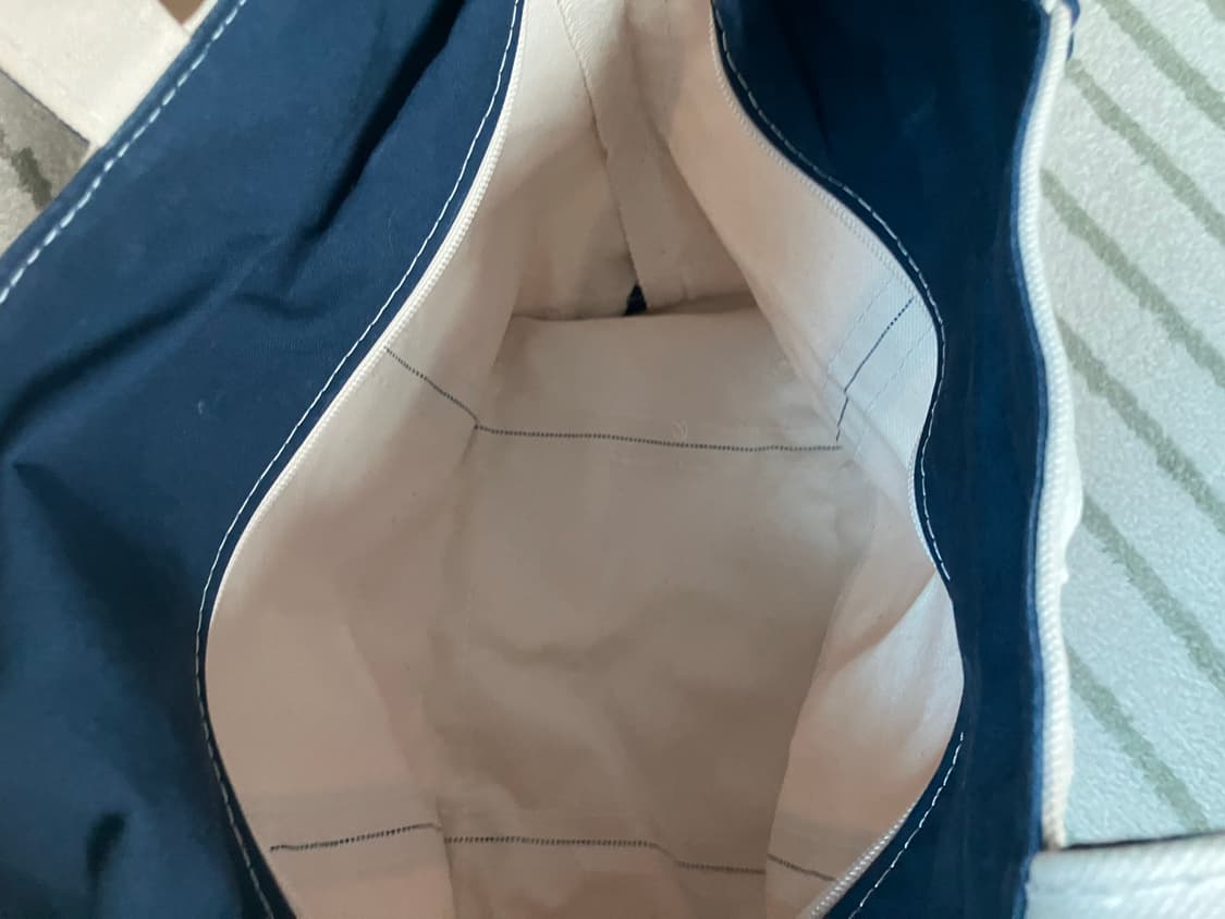 카키스 엘엘빈 별주 토트백 네이비 상품이미지6