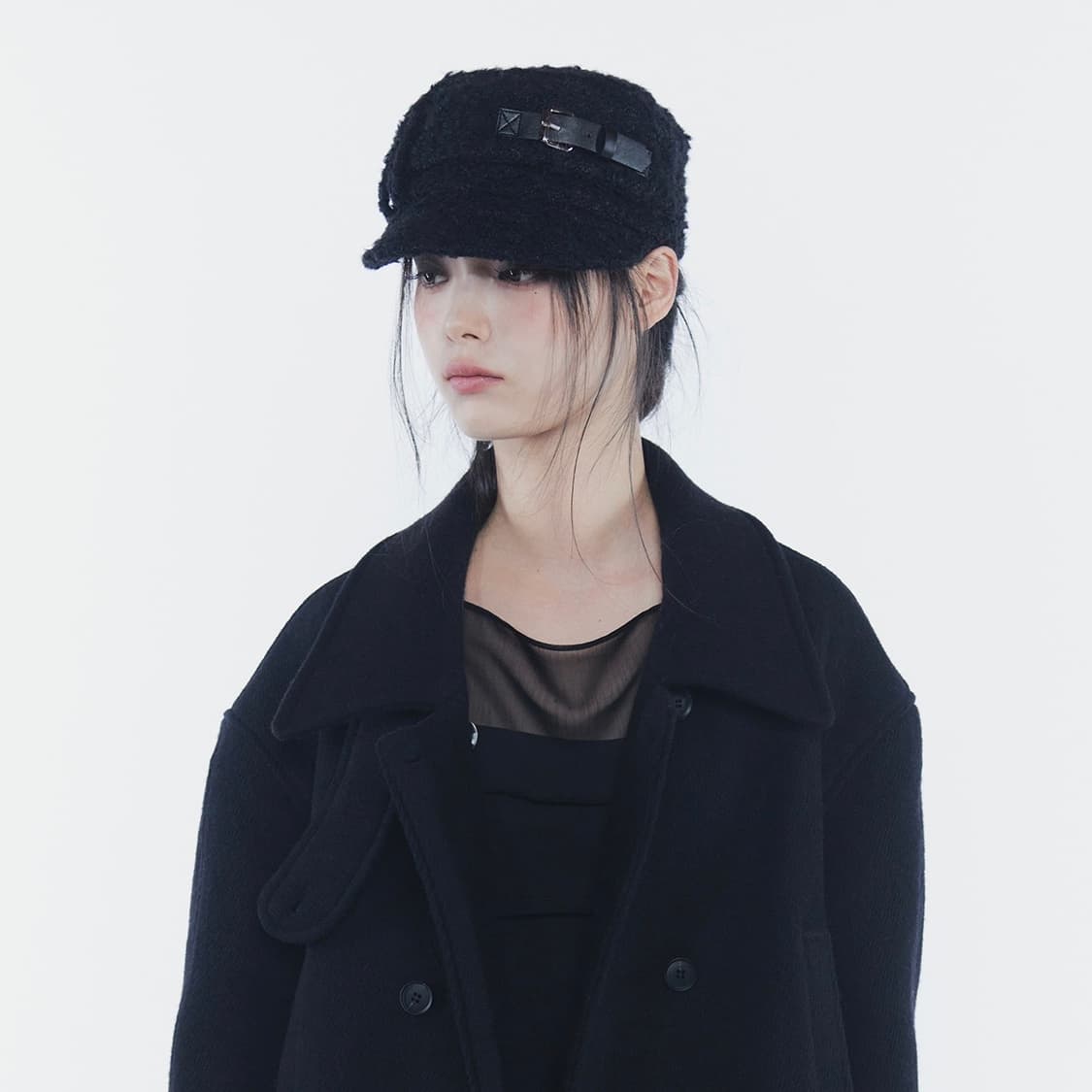 [새상품] 페인오어플레져 LUNA BELLBOY CAP 블랙 루나캡 상품이미지6