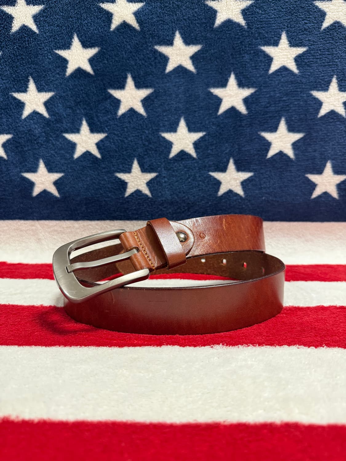 빈티지레더벨트 Cowhide Leather belt 브라운 가죽벨트 상품이미지10