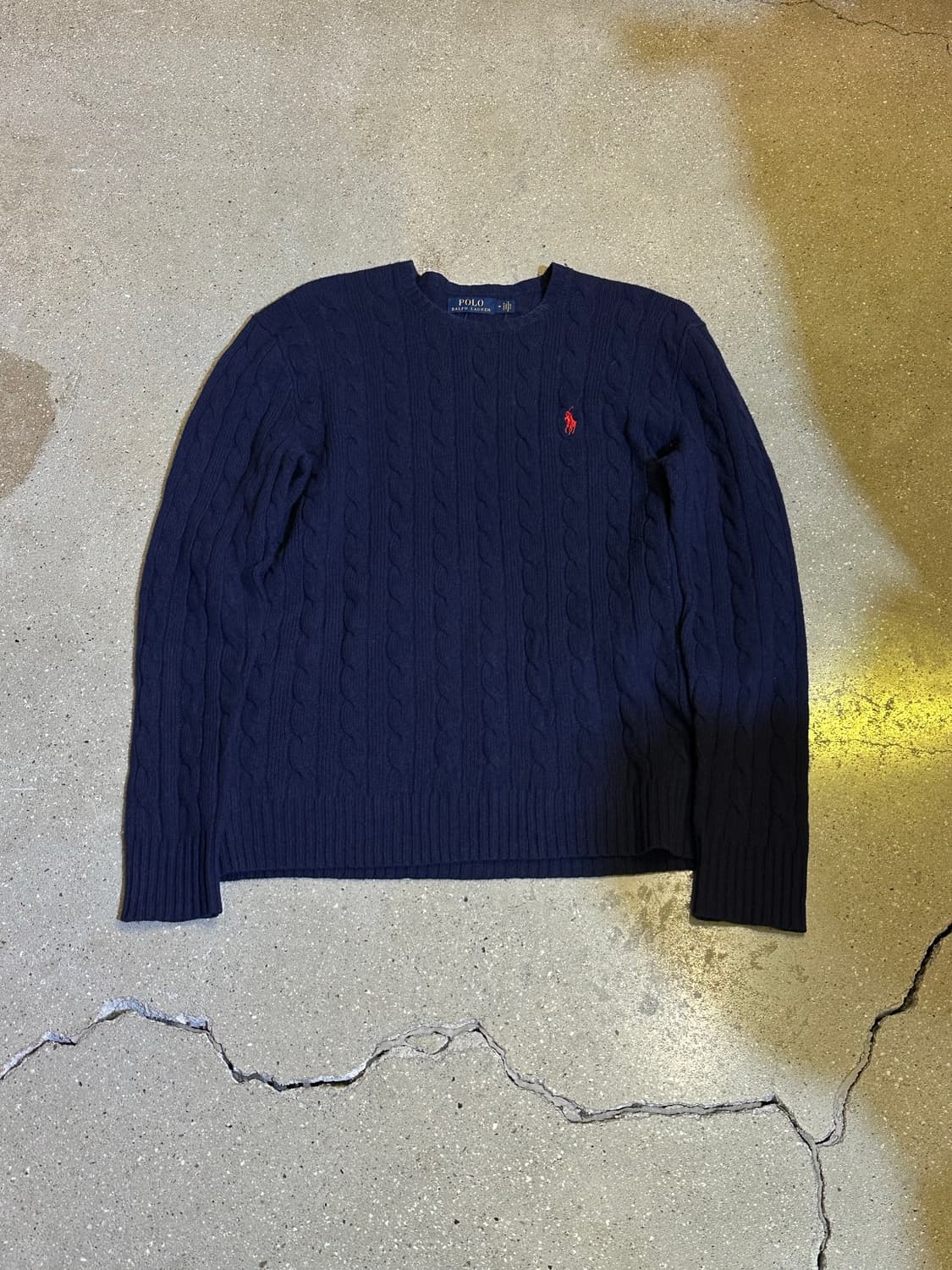 POLO 폴로 네이비 케이블니트 상품이미지3