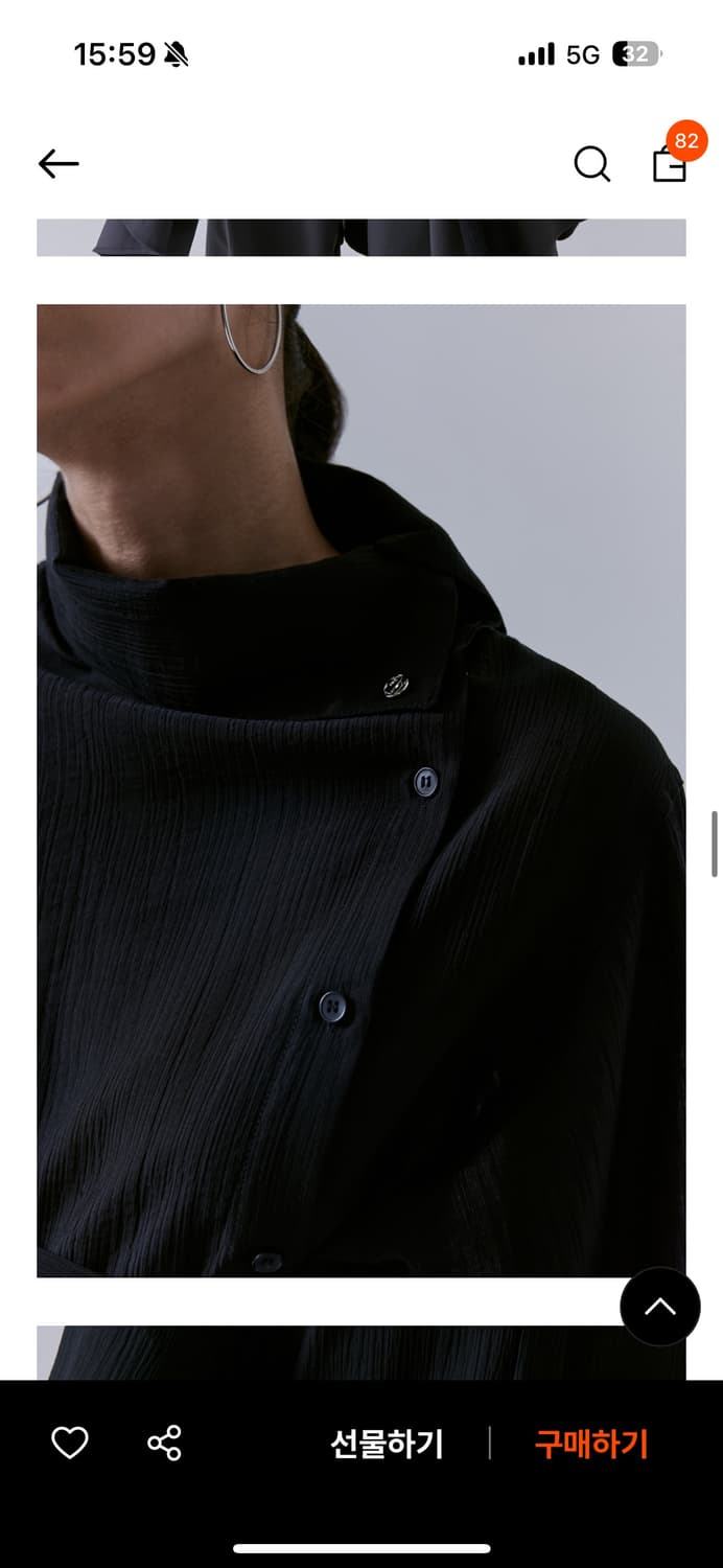 [새상품] 트리밍버드 블라우스 블랙 상품이미지3