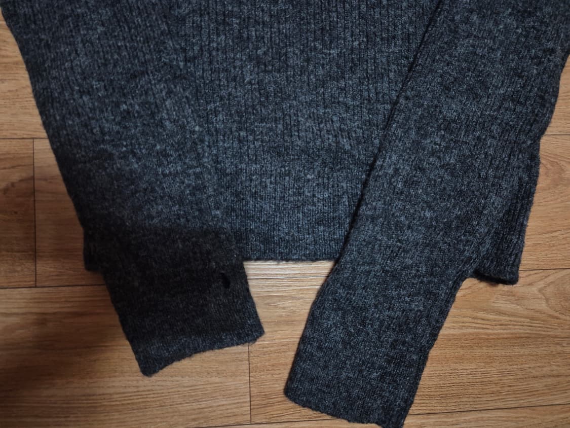 미세키서울 사이드버튼 니트(차콜) 상품이미지3