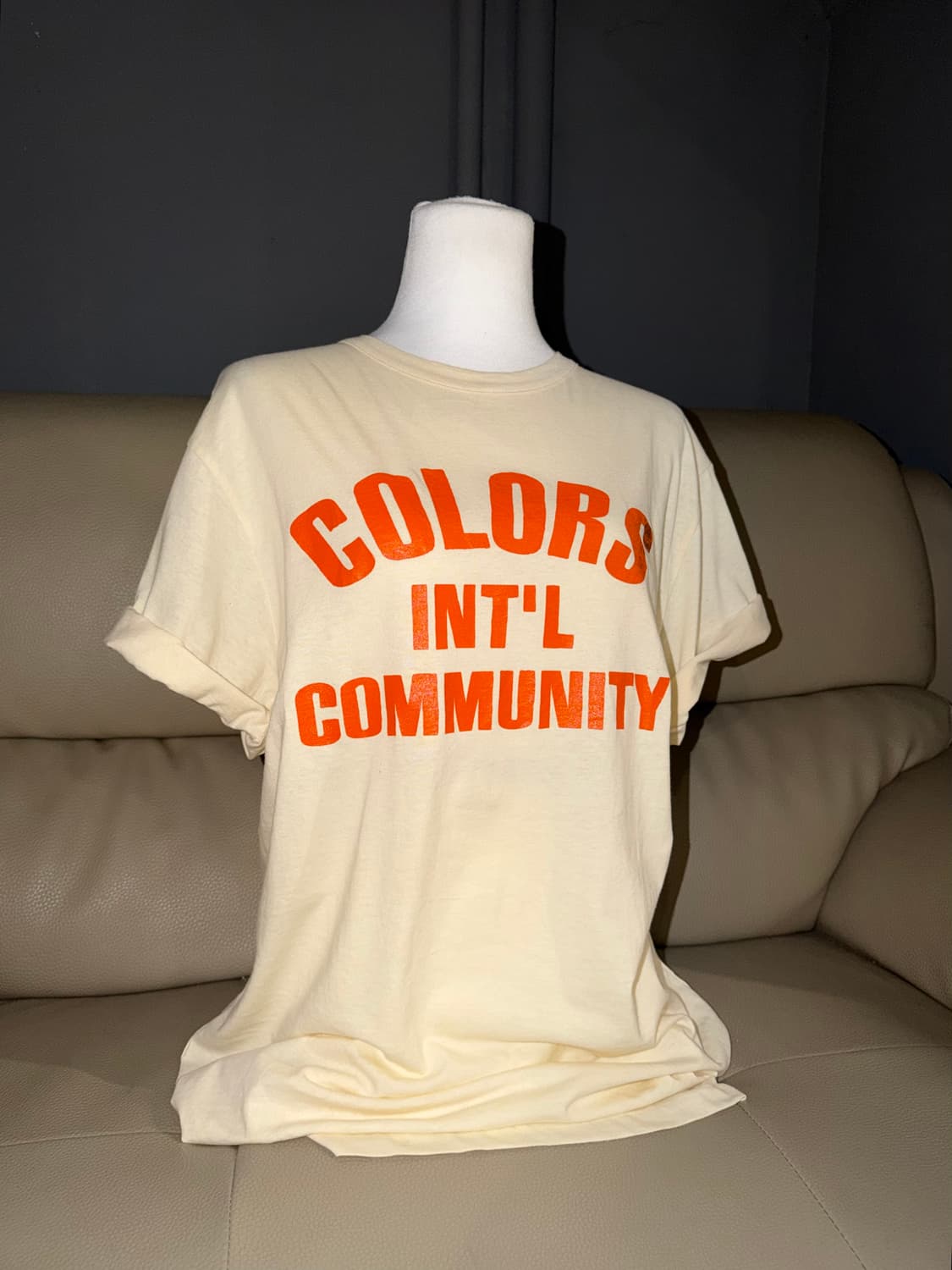 Benetton color point lettering top 상품이미지1