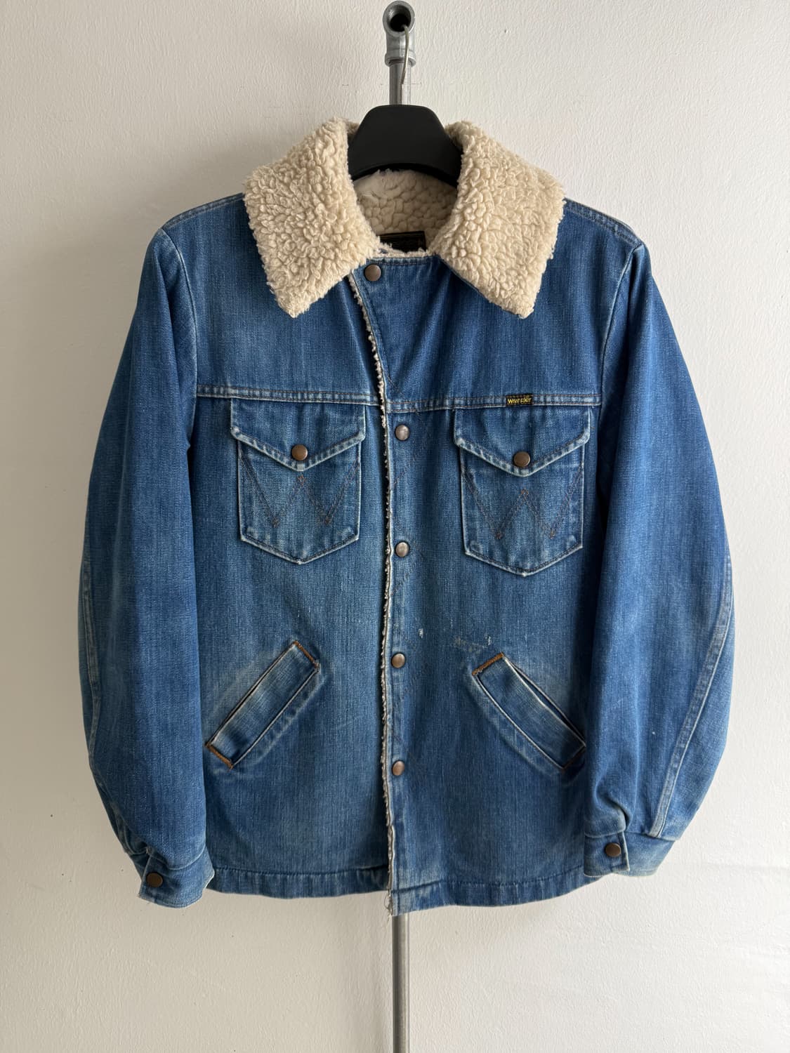 70s Wrangler Sherpa Lined Denim Jacket 상품이미지1