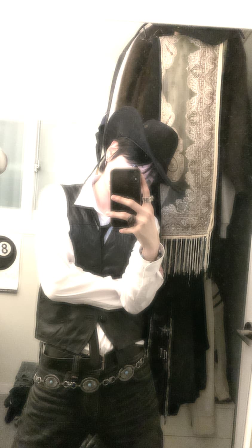 터키석 웨스턴 체인 벨트 상품이미지2