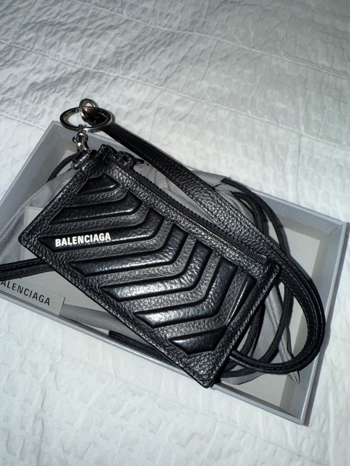 [os] 발렌시아가 kar 키링체인 카드케이스 블랙 상품이미지3